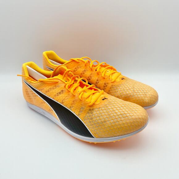 Puma Men's EvoSpeed Distance 11 Running Shoe Size 9.5 Orange Black Track NIB - Picture 3 of 12
